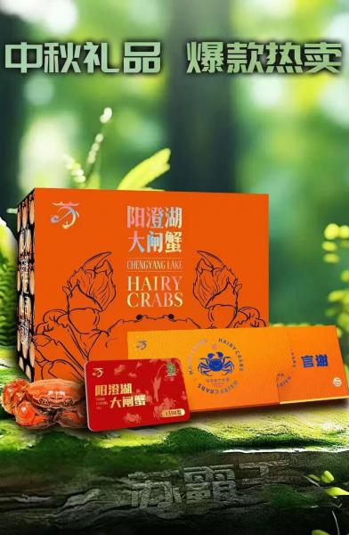 鲜活大闸蟹礼盒8只装(母3.5两8只)