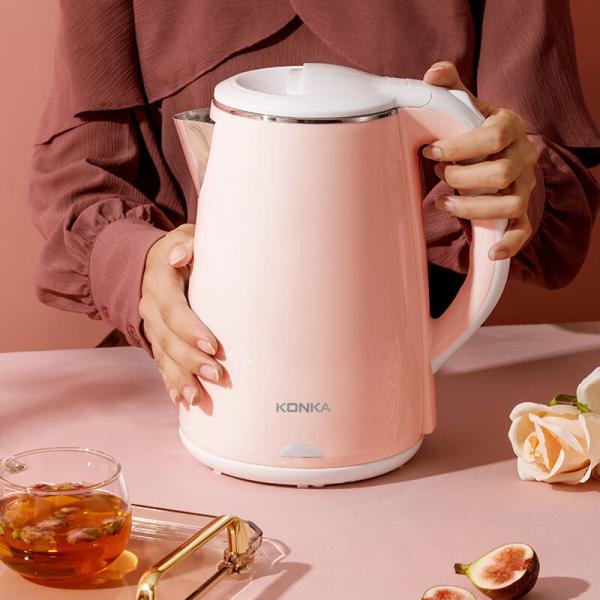 康佳小电 KEK-15DG2236(A)电热水壶烧水壶2.2L大容量 304不锈钢家用开水壶烧水器