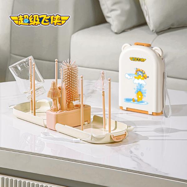 超级飞侠 小熊便携式奶瓶刷套装888